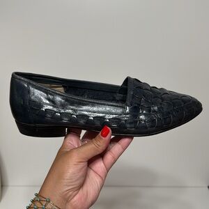 Giorgio Brutini Vintage Woven Leather Loafers